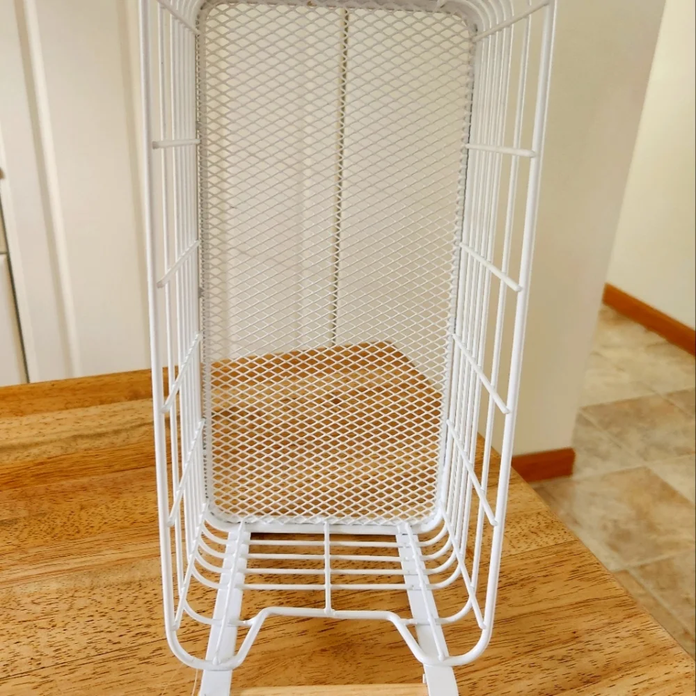 White metal Bin / Caddy